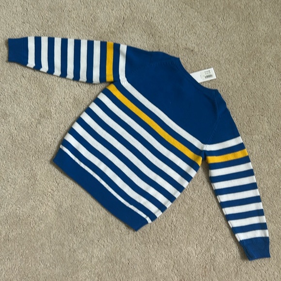 Janie and Jack | Yellow White Blue Sweater | 4T - Picture 4 of 4